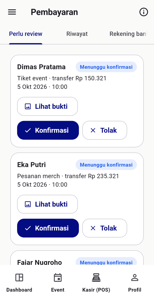 Tab Perlu review